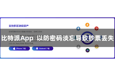 比特派App 以防密码淡忘导致钞票丢失