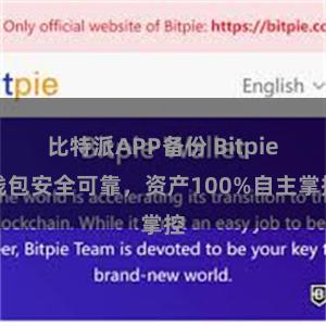 比特派APP备份 Bitpie钱包安全可靠，资产100%自主掌控