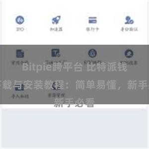 Bitpie跨平台 比特派钱包下载与安装教程：简单易懂，新手必看