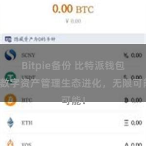 Bitpie备份 比特派钱包：数字资产管理生态进化，无限可能！