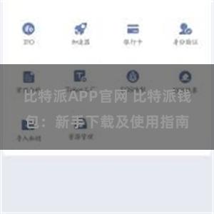 比特派APP官网 比特派钱包：新手下载及使用指南