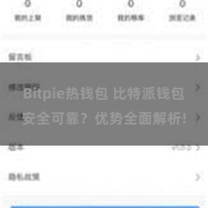 Bitpie热钱包 比特派钱包安全可靠？优势全面解析!