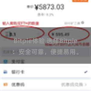 Bitpie体验 选择Bitpie：安全可靠，便捷易用。