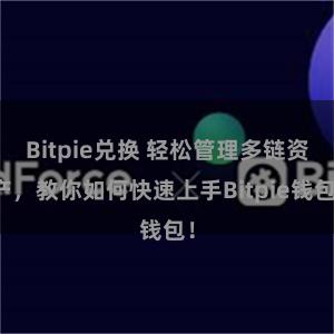 Bitpie兑换 轻松管理多链资产，教你如何快速上手Bitpie钱包！