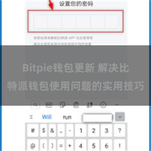 Bitpie钱包更新 解决比特派钱包使用问题的实用技巧