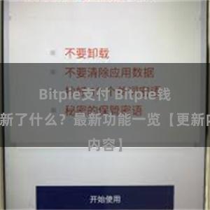 Bitpie支付 Bitpie钱包更新了什么？最新功能一览【更新内容】