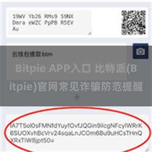 Bitpie APP入口 比特派(Bitpie)官网常见诈骗防范提醒