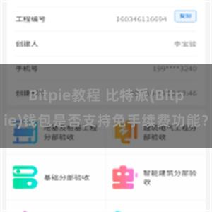 Bitpie教程 比特派(Bitpie)钱包是否支持免手续费功能？