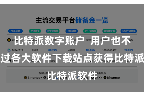 比特派数字账户 用户也不错通过各大软件下载站点获得比特派软件